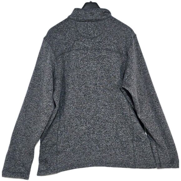 Woolrich Pullover Sweater Mens XL Gray Knit Long Sleeve 1/4 Zip Angler - Picture 3 of 10